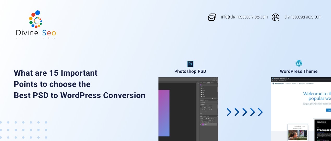 What are 15 Important Points to Choose the Best PSD to WordPress Conversion